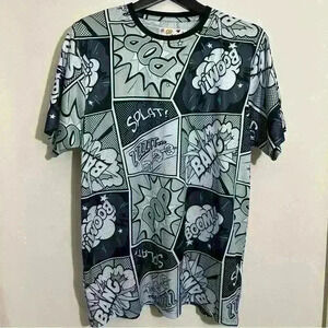 OH SNAP! Drill Clothing Co Men’s Shirt Pop Comic Art Pattern Retro 80’s/90’s XL